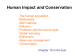 Human Impact and Conservation