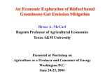 Greenhouse Gas Markets as an Economic Driver