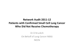 Network Audit 2011-12 Patients with Confirmed Small Cell Lung