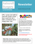 Newsletter - Ashcroft Surgery