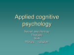 Applied cognitive psychology