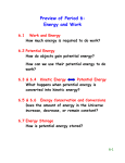 Preview of Period 6: Energy and Work