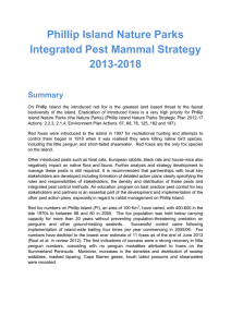 Phillip Island Nature Parks Integrated Pest Mammal Strategy 2013