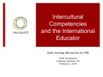 Intercultural Competencies for Int`l Educators
