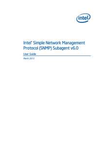 Intel® Simple Network Management Protocol (SNMP) Subagent v6.0