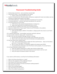 Fluorescent Troubleshooting Guide