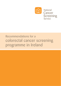colorectal cancer screening programme in Ireland