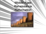 Middle Ages Renaissance