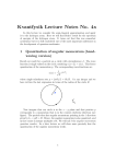 Kvantfysik Lecture Notes No. 4x