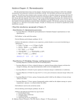 Guide to Chapter 17. Thermodynamics