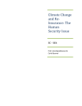 Climate Change and Re-Insurance: The Human Security Issue