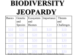 Biodiversity Jeopardy - Harvard Life Science Outreach Program