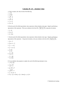 Calculus 30 A3 – Division and Zero