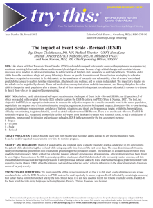 The Impact of Event Scale - Revised (IES-R)