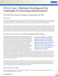 Radiation Oncology and the Challenges of Technology Advancements