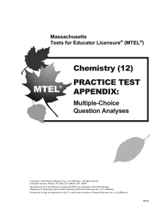 Massachusetts Tests for Educator Licensure (MTEL )