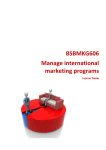 1. Formulate international marketing objectives