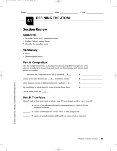 DEFINING THE ATOM - BradyMathScience