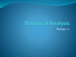 Statistical Analysis - HIS IB Biology 2011-2013