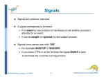 Signals and Threads