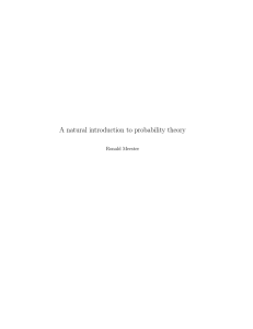 A natural introduction to probability theory