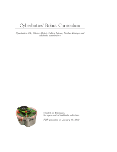 Cyberbotics` Robot Curriculum