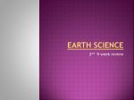 Earth Science 2nd 9 wk review