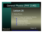 1 slide per page() - Wayne State University Physics and Astronomy