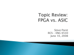 FPGA vs. ASICS  - University of Guelph