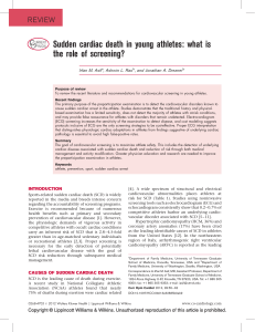 Sudden cardiac death in young athletes: what is the role