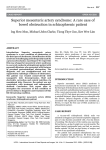 Superior mesenteric artery syndrome