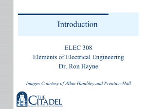 Introduction - Electrical and Computer Engineering