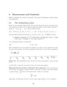 6 Measurement and Continuity