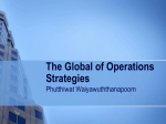The Global of Operations Strategies