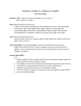 Geometry, Chapter 4: Congruent Triangles