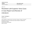 Persistent Left Superior Vena Cava: A Case Report and