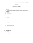 Topic 3: Chemistry for Biology