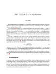 Lab2: E/M Ratio