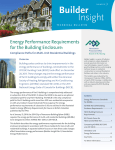 Energy Performance Requirements for the Building
