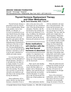 Thyroid Hormone Replacement Therapy and Other