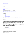 A non-linear beta-binomial regression model for mapping EORTC