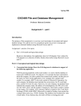 CSCI485 File and Database Management