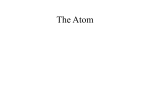 The Atom - VCE Chemistry