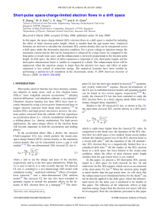 Short-pulse space-charge-limited electron flows