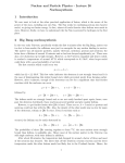 Nuclear and Particle Physics - Lecture 26 Nucleosynthesis 1