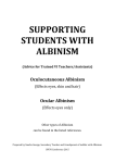 Supporting students with Albinism - Albinism Fellowship Of Australia