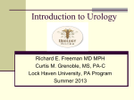 Introduction to Urology