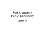 Lsn 14 Judaism and C..
