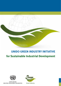 Unido Green Industry Initiative for Sustainable Industrial Development