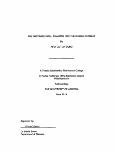 The Antonine Wall: Reasons for the Roman Retreat
